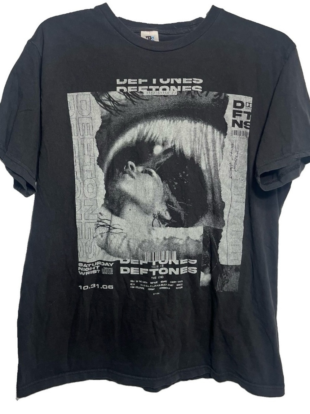 Deftones Saturday Night Wrist Album Black Unisex T-Shirt Size Large